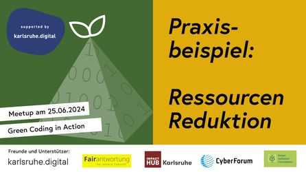 Veranstaltungshinweis auf Green Software Development am 25.06.24 zum Thema Ressourcen-Reduktion