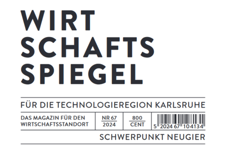 Ausschnitt des Covers vom Wirtschaftsspiegel 2024 zum Thema Neugier