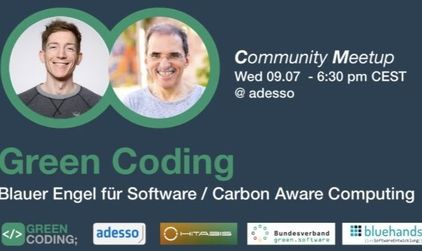 Terminankündigung Green Coding Berlin am 9.7.25 | bluehands