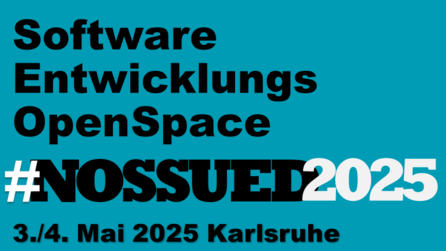 Key Visual mit Veranstaltungshinweis auf die #nossued 2025