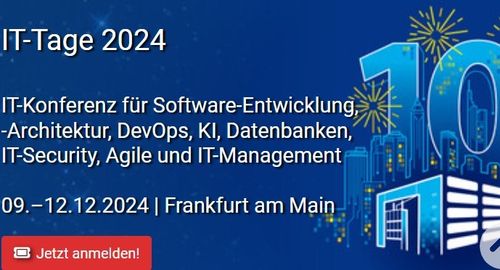 Einladung zu den IT-Tagen 2024