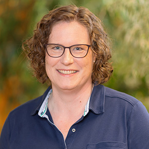 Sabine Detering im bluehands-Büro